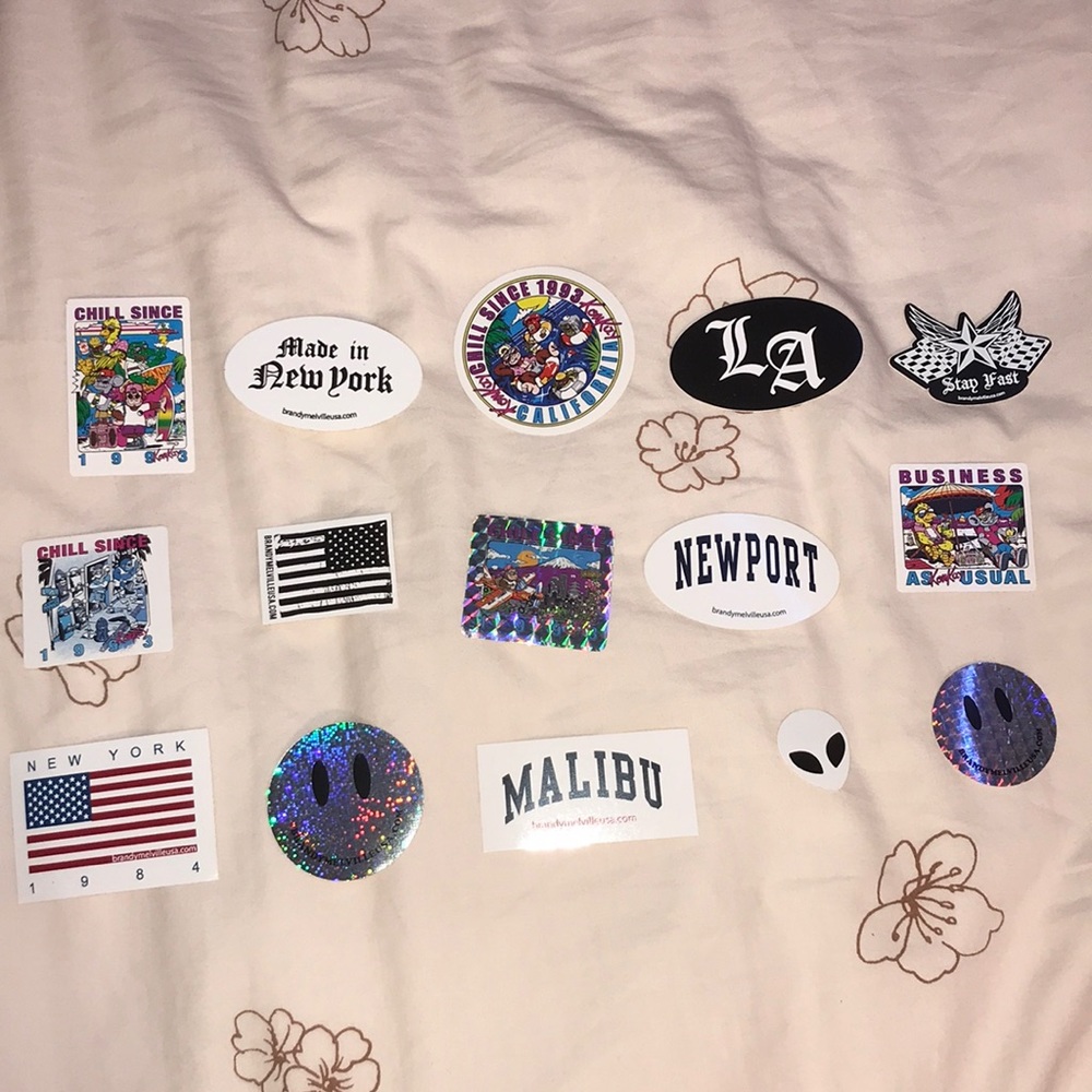 15 Brandy Melville Stickers